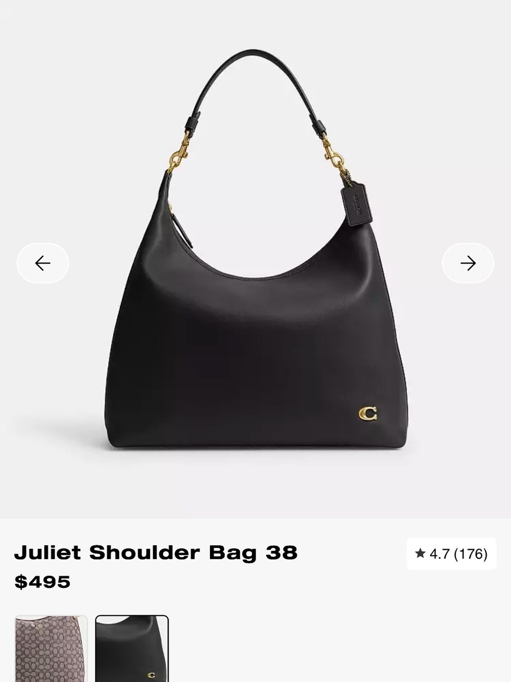 Juliet Shoulder Bag 38 - Black